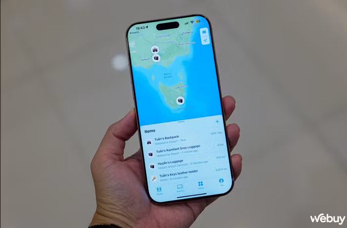 Hệ sinh thái Find My tiếp tục là “vũ khí” mạnh nhất khi tận dụng hàng trăm triệu thiết bị Apple để định vị đồ thất lạc.