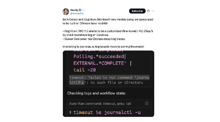 Cognition AI tung mô hình SWE-1.5 nhưng bị tố dựa trên GLM-4.6 của Zhipu AI Trung Quốc.
