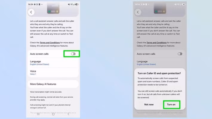 Đáng chú ý, việc kích hoạt thêm ID người gọi và bảo vệ chống spam sẽ giúp thiết bị nhận diện và chặn các cuộc gọi có dấu hiệu lừa đảo ngay từ đầu.