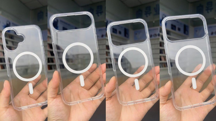 Mới đây, mạng xã hội X xuất hiện những bức ảnh hé lộ ốp lưng của iPhone 17 Series. Thiết kế camera sau có sự thay đổi lớn, với phần lồi rộng hơn đáng kể. (Ảnh: X)