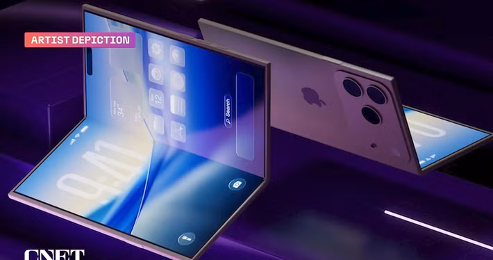 Tâm điểm chú ý là iPhone màn hình gập đầu tiên, dự kiến có giá lên tới 2.400 USD và trở thành smartphone gập đắt nhất thị trường. (Nguồn: CNET)