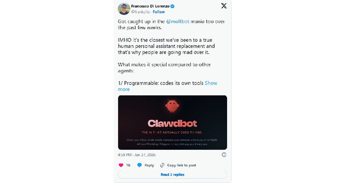 Việc chạy dưới dạng mã nguồn mở trên máy cá nhân giúp Moltbot linh hoạt hơn, đồng thời kết nối với các mô hình AI lớn như OpenAI, Google hay Anthropic.
