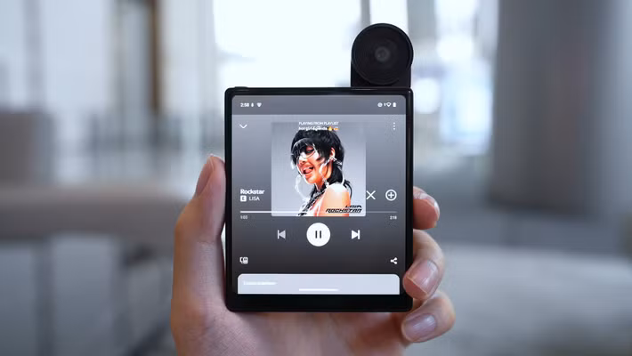 Camera Sony 50MP có thể xoay 180 độ, vừa chụp chính vừa selfie, tạo nên phong cách riêng không lẫn với bất kỳ mẫu nào.