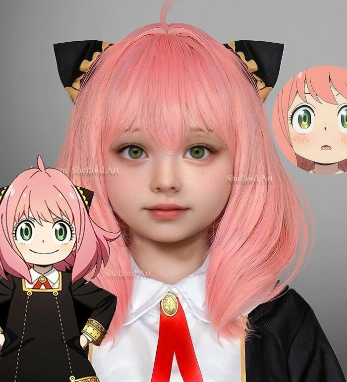 Những nhân vật nổi tiếng như Loid, Yor và Anya trong Spy X Family hay Tanjiro, Nezuko trong Demon Slayer đều được tái hiện sống động đến kinh ngạc.