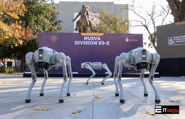 Chính quyền khẳng định robot không vũ trang, chỉ giám sát, thu thập thông tin và đánh giá rủi ro. (Ảnh: eitmedia)