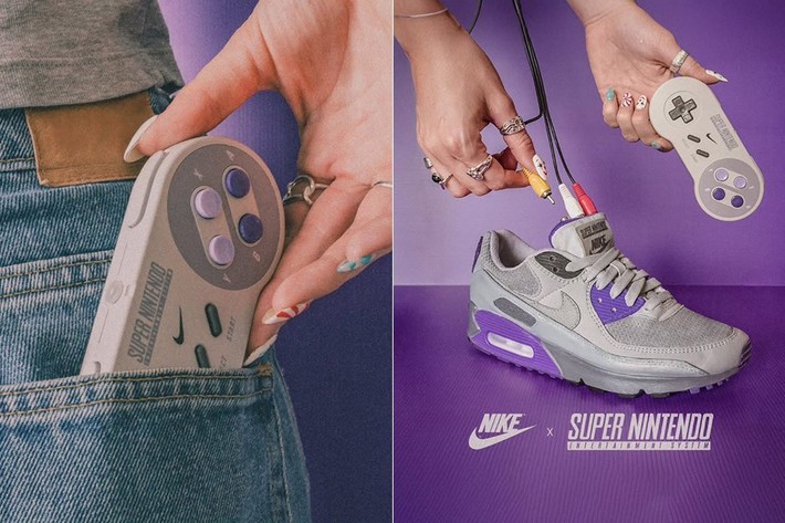 Thay vì chỉ tái hiện phong cách, ông tích hợp hẳn hệ máy SNES hoạt động vào giày Nike Air Max 90.