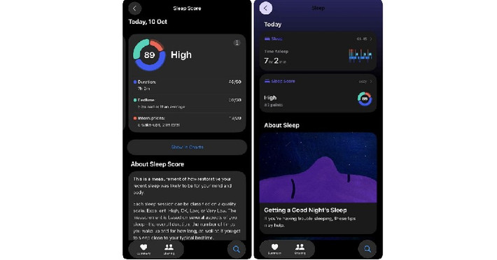 Theo chuyên gia Apple Health Technologies, Sleep Score được phát triển dựa trên hướng dẫn khoa học quốc tế.