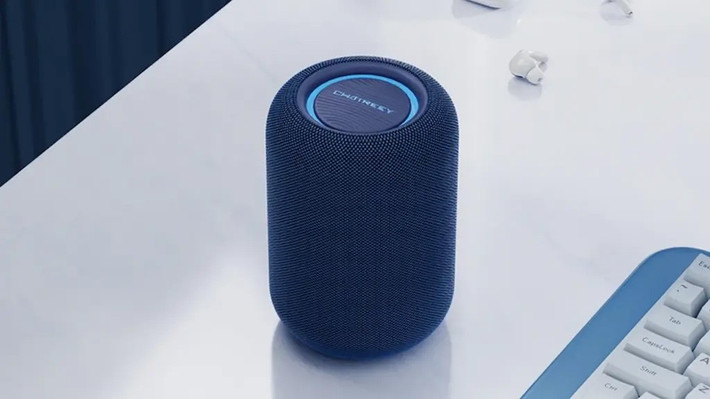 Thiết kế cao 16,7 cm, đường kính 11,2 cm giúp EX1 dễ dàng đặt trên bàn làm việc, vừa gọn gàng vừa thẩm mỹ.