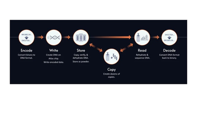 Công nghệ này vượt trội khi mật độ lưu trữ cao hơn 1.000 lần so với ổ cứng truyền thống. (Ảnh: Atlas Data Storage)