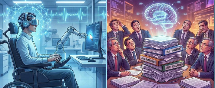 Đáng chú ý, Zhang hiện làm công việc phân loại và điều khiển máy bán hàng tự động từ xa, trở thành trường hợp đầu tiên trên thế giới đi làm bằng công nghệ BCI. (Ảnh: Intelligent Living)