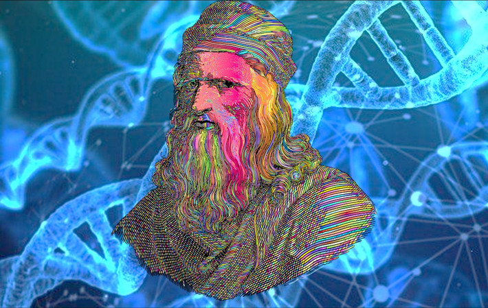 Nếu phục dựng được ADN Leonardo, giới khoa học hy vọng sẽ giải mã được những bí ẩn sinh học đằng sau thiên tài này. (Ảnh: BioXone)