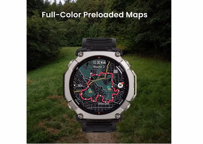 Ngoài khả năng nghe gọi qua Bluetooth, đồng hồ còn tích hợp cảm biến BioTracker 6.0 PPG theo dõi nhịp tim, SpO2, stress liên tục cùng hơn 170 chế độ tập luyện và hỗ trợ 5 hệ thống định vị vệ tinh.