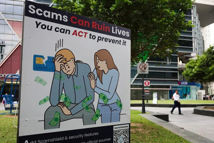 Quốc hội Singapore đã bổ sung hình phạt đánh roi vào luật hình sự dành cho tội phạm mạng. (Ảnh: Gin Tay)