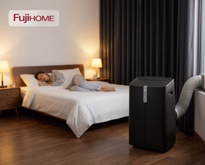 Trong số các sản phẩm nổi bật hiện nay, Fujihome PAC12Pro Inverter gây chú ý nhờ thiết kế tích hợp cả cục nóng và cục lạnh trong cùng một thân máy, giúp người dùng không cần khoan đục tường hay kéo ống đồng như điều hòa treo tường truyền thống.