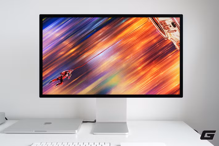 Điểm nâng cấp đáng chú ý nằm ở tấm nền 5K mini-LED với độ sáng lên tới 2.000 nit, mang lại hình ảnh sắc nét, độ tương phản cao và chiều sâu vượt trội cho công việc sáng tạo.(Ảnh: Genk)