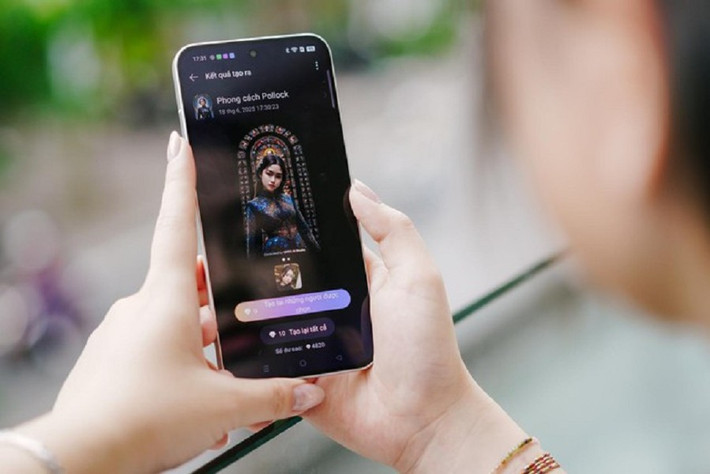 Tính năng Chuyển đổi phong cách AI biến ảnh thường thành tranh nghệ thuật chỉ bằng một chạm.