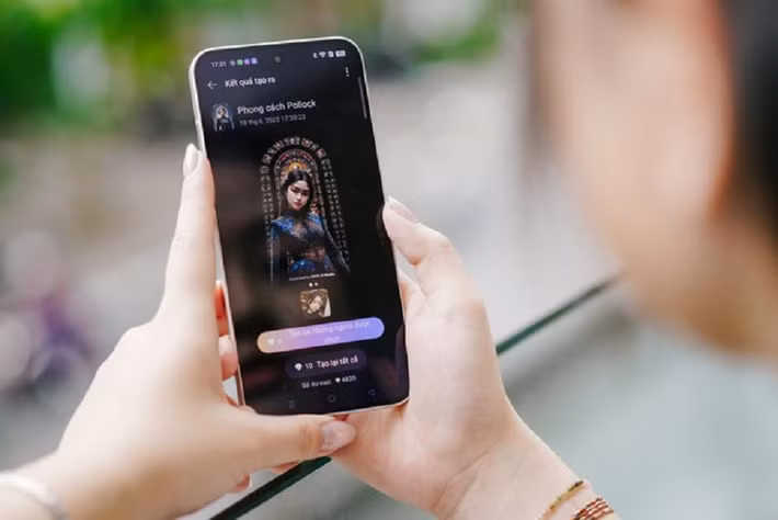 Tính năng Chuyển đổi phong cách AI biến ảnh thường thành tranh nghệ thuật chỉ bằng một chạm.