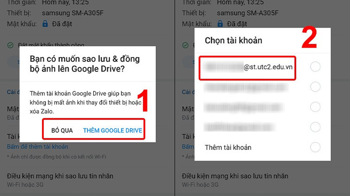 Mỗi bản sao lưu đều được mã hóa bằng mật khẩu riêng và sẽ không thể khôi phục nếu người dùng quên mật khẩu này.