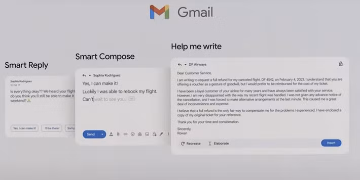 Google cũng mở miễn phí các công cụ như gợi ý trả lời cá nhân hóa, nút “Help Me Write” và tóm tắt email bằng AI.