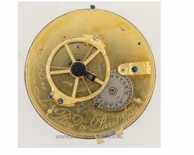 Năm 1793, Pháp từng thử nghiệm đồng hồ thập phân với 10 giờ mỗi ngày. (Ảnh: www.antique-clocks.com)