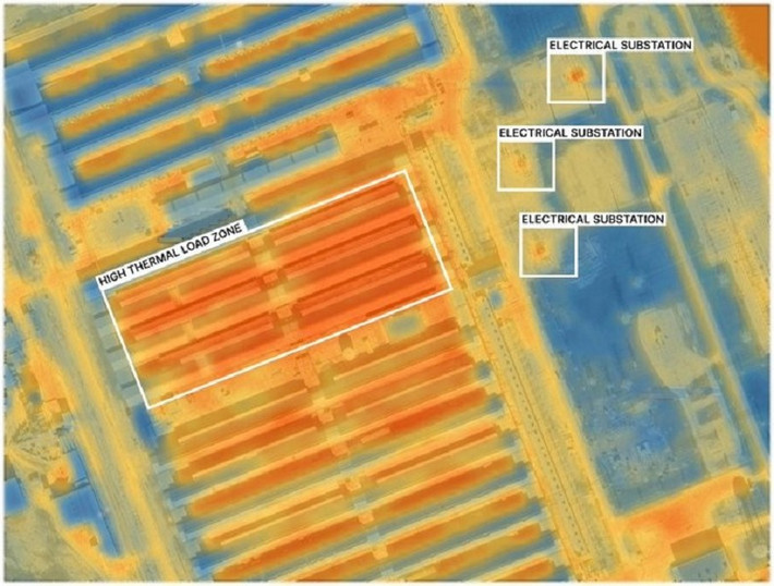 Hình ảnh nhiệt độ độ phân giải cao do SatVu công bố cho thấy một trung tâm dữ liệu khai thác Bitcoin tại Rockdale, Texas đang vận hành hệ thống điện và làm mát ở mức tối đa.