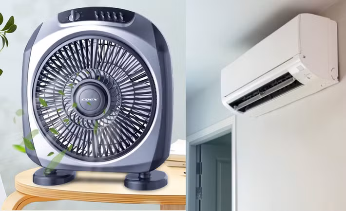 Giải pháp hiệu quả hơn là kết hợp điều hòa với quạt tháp để tối ưu luồng không khí, giúp khí lạnh lan tỏa đều khắp không gian thay vì tập trung tại một điểm.