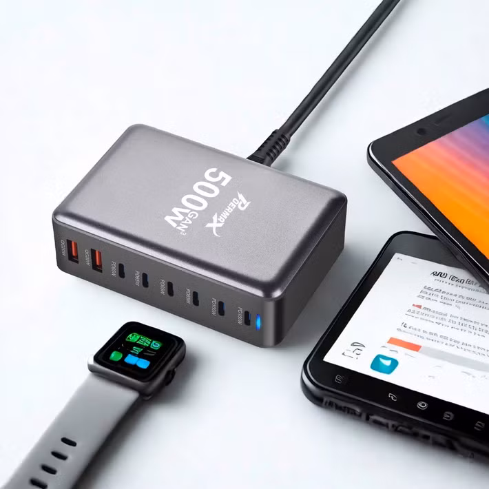 3. Mang nhiều củ sạc khi đi chơi là bất tiện, nhưng củ sạc nhanh nhiều cổng đã giải quyết vấn đề. Công suất 30W - 65W cho phép sạc cùng lúc nhiều thiết bị.
