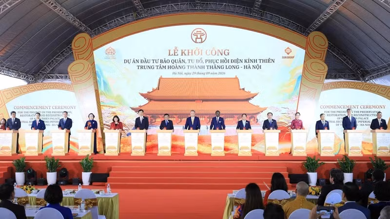 Hà Nội: Khởi công Dự án đầu tư bảo quản, tu bổ, phục hồi Điện Kính Thiên