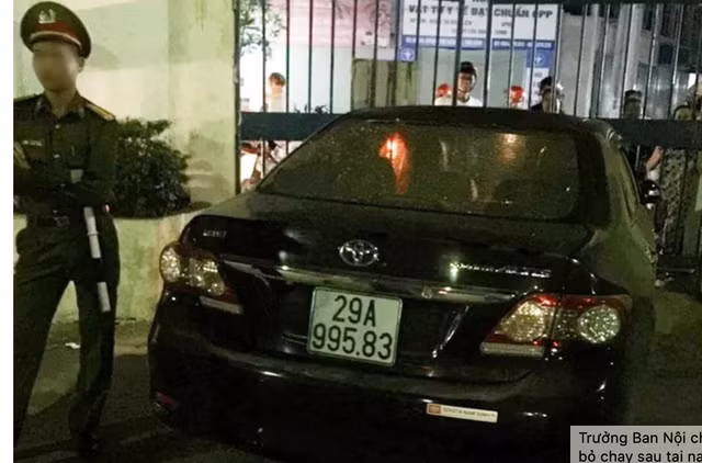 Trưởng Ban Nội chính tỉnh Thái Bình lái xe bỏ chạy sau tai nạn giao thông chết người Truong Ban Noi chinh tinh Thai Binh lai xe bo chay sau tai nan giao thong chet nguoi