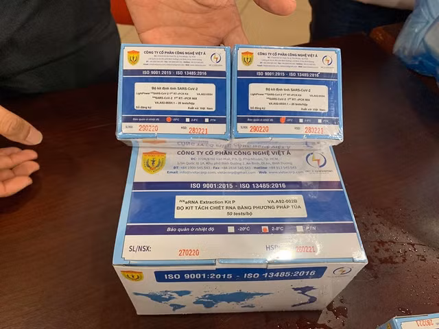 Nhung dia phuong nao duoc Cong ty Viet A ban kit test?