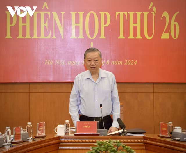 Tong Bi thu, Chu tich nuoc To Lam chu tri phien hop ve phong chong tham nhung-Hinh-4