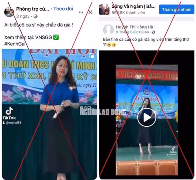 Nữ đoàn viên ở Quảng Bình bị lấy hình gán ghép vào vụ việc tại Thái Nguyên Nu doan vien o Quang Binh bi lay hinh gan ghep vao vu viec tai Thai Nguyen