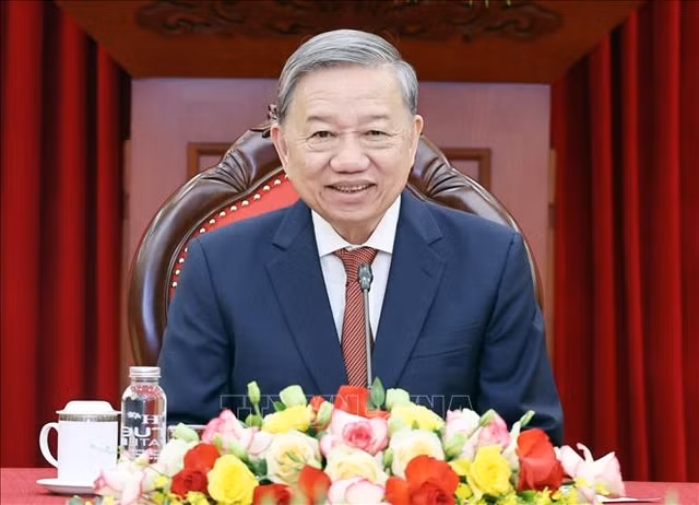 Tổng Bí thư Tô Lâm điện đàm với Tổng thống đắc cử Hoa Kỳ Donald Trump Tong Bi thu To Lam dien dam voi Tong thong dac cu Hoa Ky Donald Trump