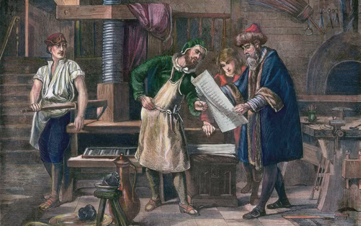 Nhờ vậy, chiếc máy in đầu tiên trong lịch sử nhân loại ra đời. Kể từ đó, việc in ấn tài liệu của con người trở nên dễ dàng, thuận tiện và nhanh chóng hơn.