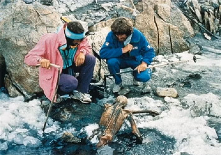 Otzi cao khoảng 1m57, nặng gần 50 kg, có nước da ngăm đen, tóc hơi dài, mắt nâu và để râu dài. Trong những năm qua, các chuyên gia tiến hành các nghiên cứu nhằm giải mã những bí ẩn về cuộc sống, nguyên nhân tử vong của Otzi.