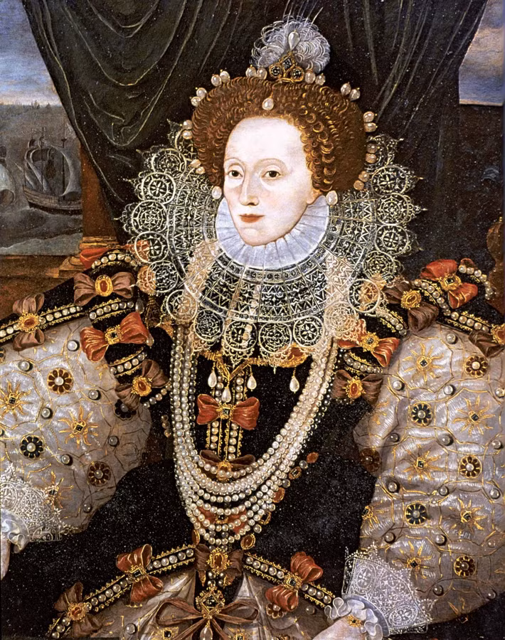 Nữ hoàng Elizabeth I cũng là nạn nhân của bệnh đậu mùa khi 29 tuổi. Bà hoàng này được điều trị khỏi nhưng trên cơ thể vẫn còn những vết sẹo do bệnh đậu mùa để lại. Nữ hoàng Elizabeth I dùng phấn trang điểm để giấu những vết sẹo đó.