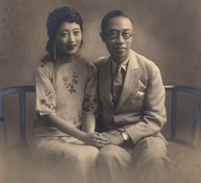 Trong ảnh là Uyển Dung - vợ vua Phổ Nghi - vị Hoàng hậu cuối cùng của nhà Thanh với vẻ đẹp cuốn hút, thanh lịch.