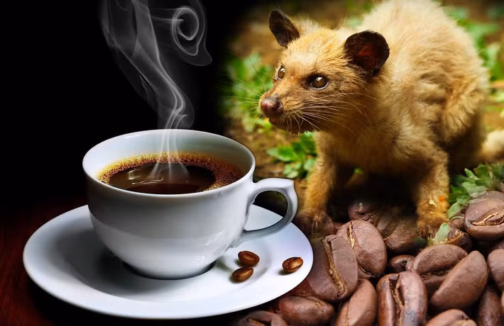 Cà phê phân chồn: Thức uống này khá nổi tiếng ngay tại Việt Nam và một số nước trên thế giới. Cà phê Luwak còn được biết đến với tên gọi cà phê chồn. Đây là loại cà phê đắt đỏ nhất thế giới và thường chỉ được giới nhà giàu, lắm tiền nhiều của mới có thể thưởng thức.