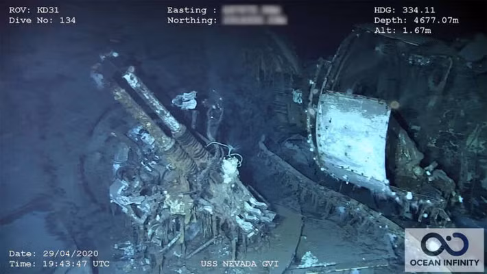 Từ đó, Hải quân Mỹ cho USS Nevada dừng hoạt động vào ngày 29/8/1946. Nó bị đánh chìm trong một cuộc thực tập tác xạ pháo hải quân vào ngày 31/7/1948. Mới đây, xác tàu USS Nevada được tìm thấy nằm ở ngoài khơi Hawaii.