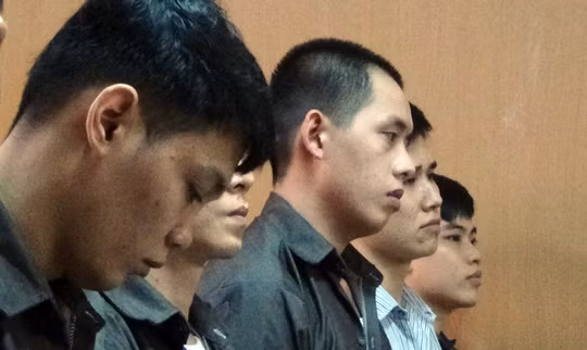 Các bị cáo tại phiên tòa. Các bị cáo tại phiên tòa.