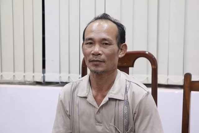 Đối tượng tại cơ quan Công an.