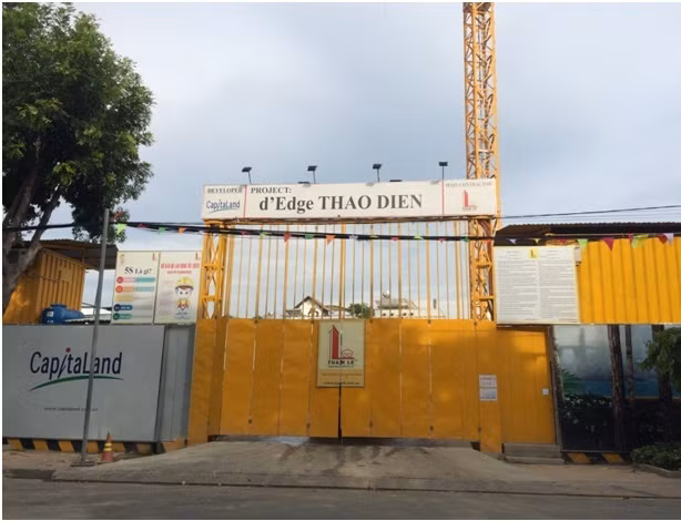 Dự án D'Edge Thảo Điền - đường Nguyễn Văn Hưởng, phường Thảo Điền, quận 2, TP HCM. Ảnh: Cafeland. Dự án D'Edge Thảo Điền - đường Nguyễn Văn Hưởng, phường Thảo Điền, quận 2, TP HCM. Ảnh: Cafeland.