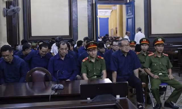 Các bị cáo tại tòa Các bị cáo tại tòa