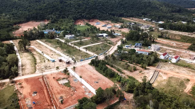 Đất chia lô ở khu vực Cây Thông Ngoài.