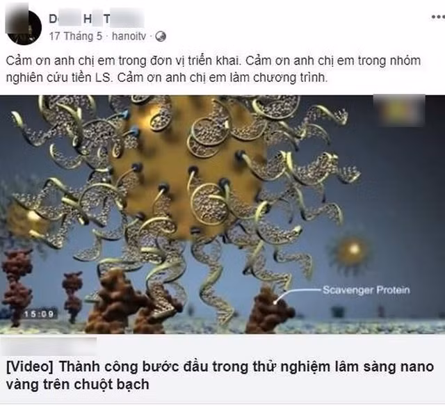 Chữa ung thư bằng Nano vàng: Thần dược hay độc dược chết người? Chua ung thu bang Nano vang: Than duoc hay doc duoc chet nguoi?