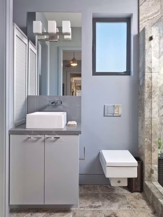 Mẹo trang trí phòng tắm "ăn gian" diện tích dành cho nhà phố nhỏ - Hình 6 Meo trang tri phong tam