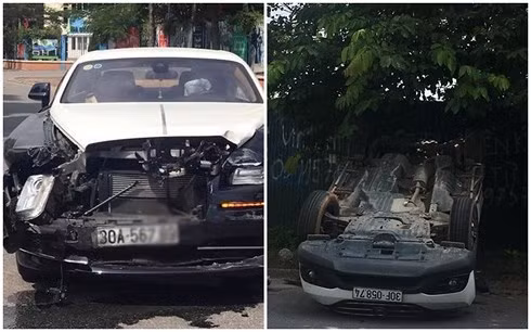 Siêu xe Rolls-Royce “nát đầu” sau va chạm với xe Honda CRV - Hình 2 Sieu xe Rolls-Royce “nat dau” sau va cham voi xe Honda CRV-Hinh-2