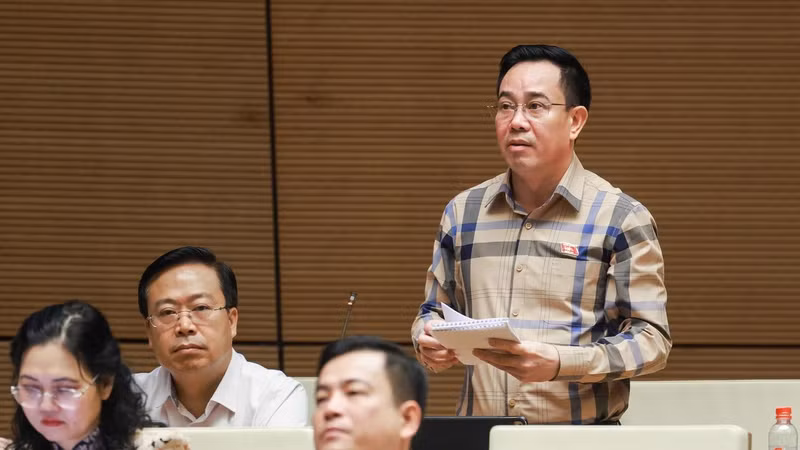 Đại biểu Nguyễn Văn Huy. Ảnh: Quốc hội.