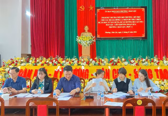 Chi trả bồi thường, hỗ trợ, tái định cư các dự án cao tốc tại Phường 1 Bảo Lộc