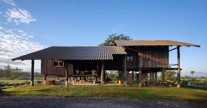Chủ nhân khu đất là David, người theo đuổi mô hình Permaculture – triết lý canh tác hướng đến việc xây dựng hệ sinh thái tự duy trì, nơi đất, nước, cây trồng, vật nuôi và con người hỗ trợ lẫn nhau thay vì khai thác lẫn nhau.
